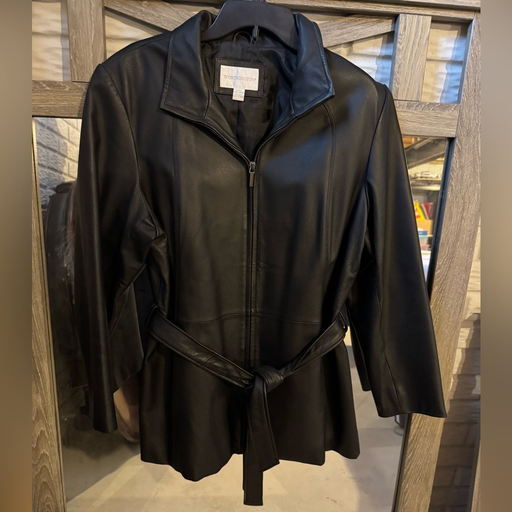 Worthington Women’s Genuine Leather Jacket XL